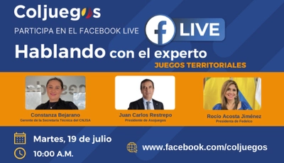 Con&eacute;ctate a nuestro Facebook Live "Hablando con el experto"